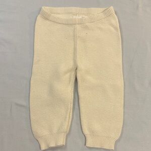 GAP - Baby/Kids Cream Knit Joggers/pull on pants
